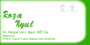 roza nyul business card